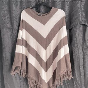Marble of Scotland poncho sweater